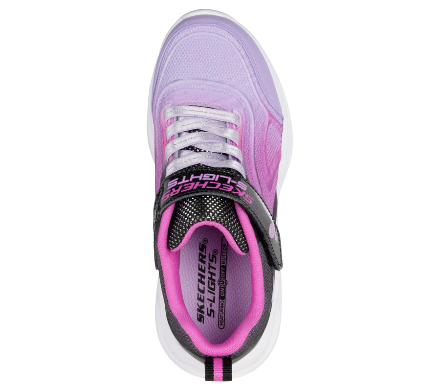 Skechers Sola Glow Colour Bright 303713L Girls Multi Lights Trainer