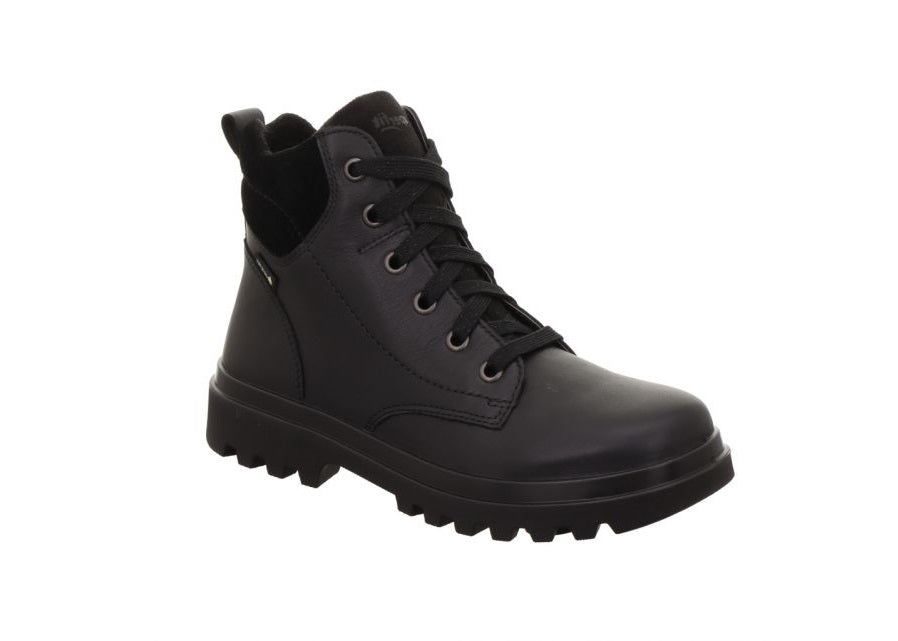 Superfit Superfit Abby 1-000612-0000 Girls Black Leather Gore-tex Ankle Boot Black Girls