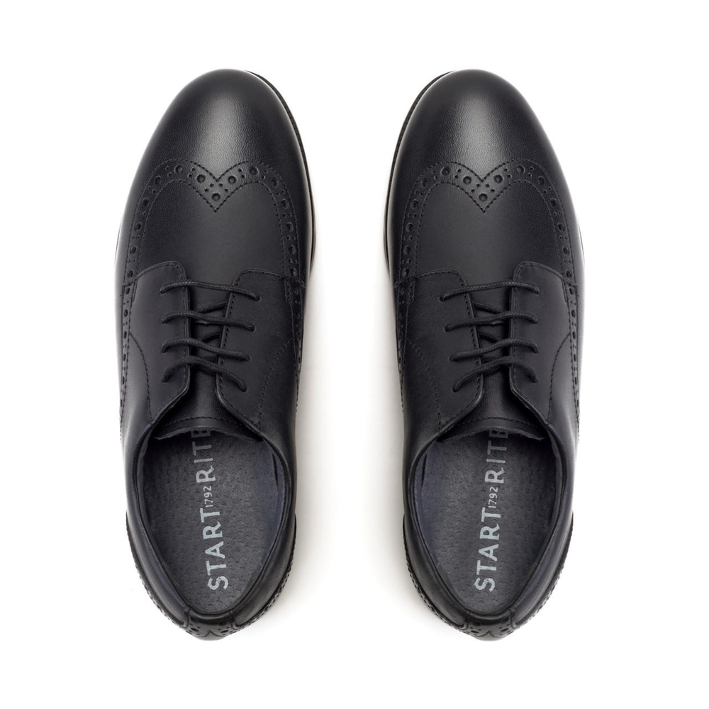 Start-Rite Start-Rite Brogue Snr 3503_7 Black School Shoes Black Girls