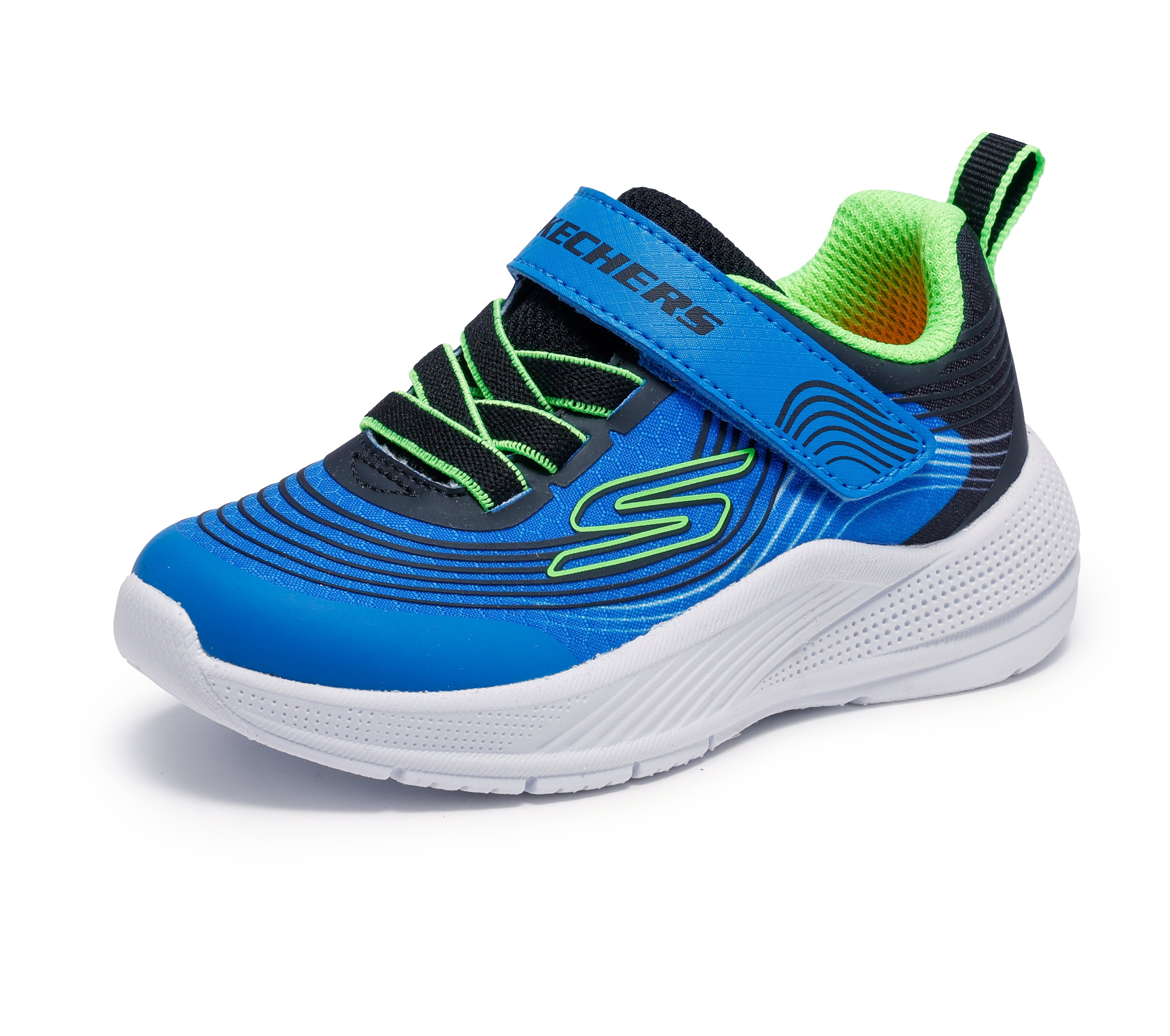 Skechers Skechers Microspec Advance 403926N Boys Blue / Lime Trainer BLLM Boys