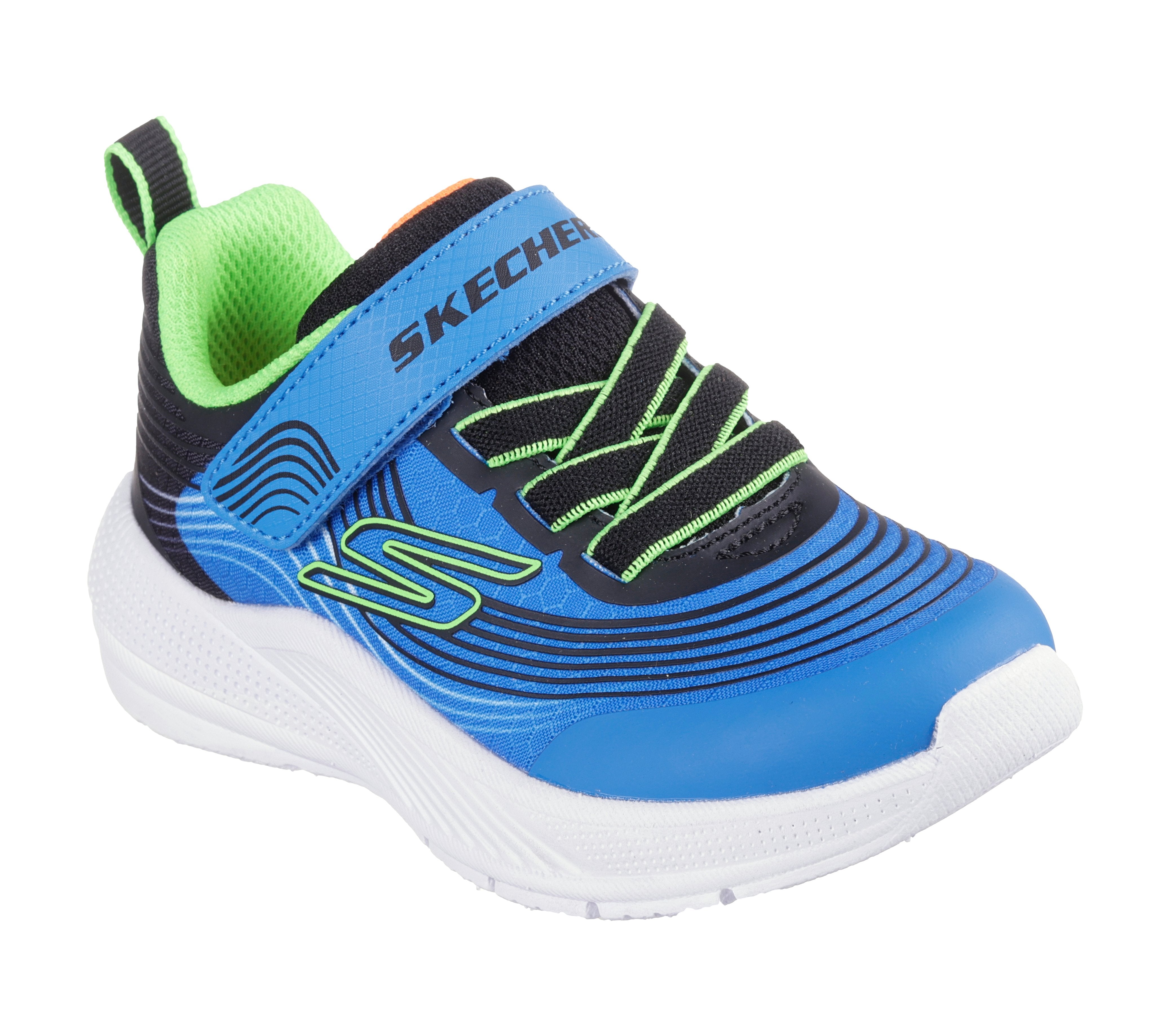 Skechers Skechers Microspec Advance 403926N Boys Blue / Lime Trainer BLLM Boys