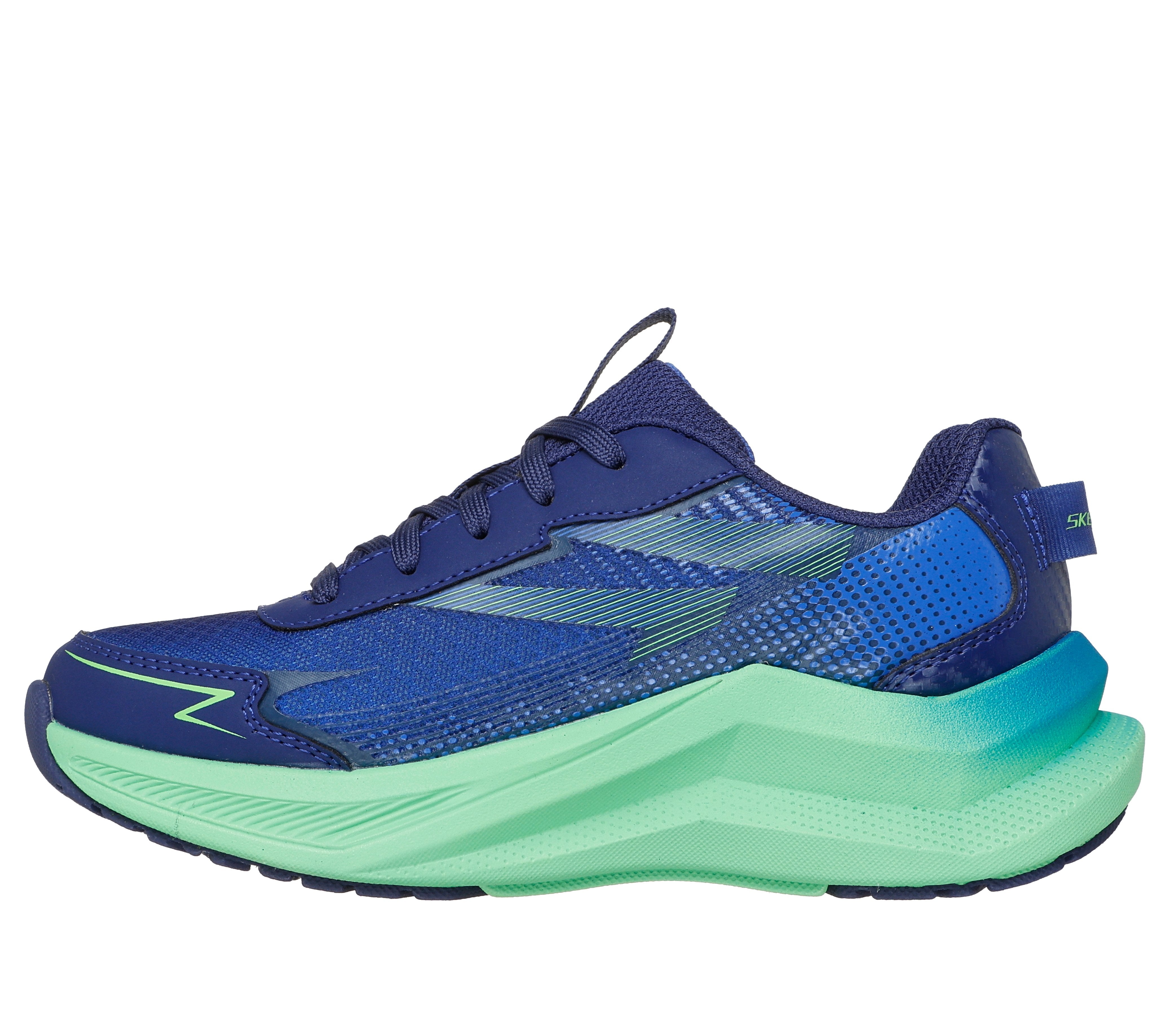 Skechers Skechers Max Cushioning Ascent 404023L Boys Navy / Lime Trainer NVLM Boys