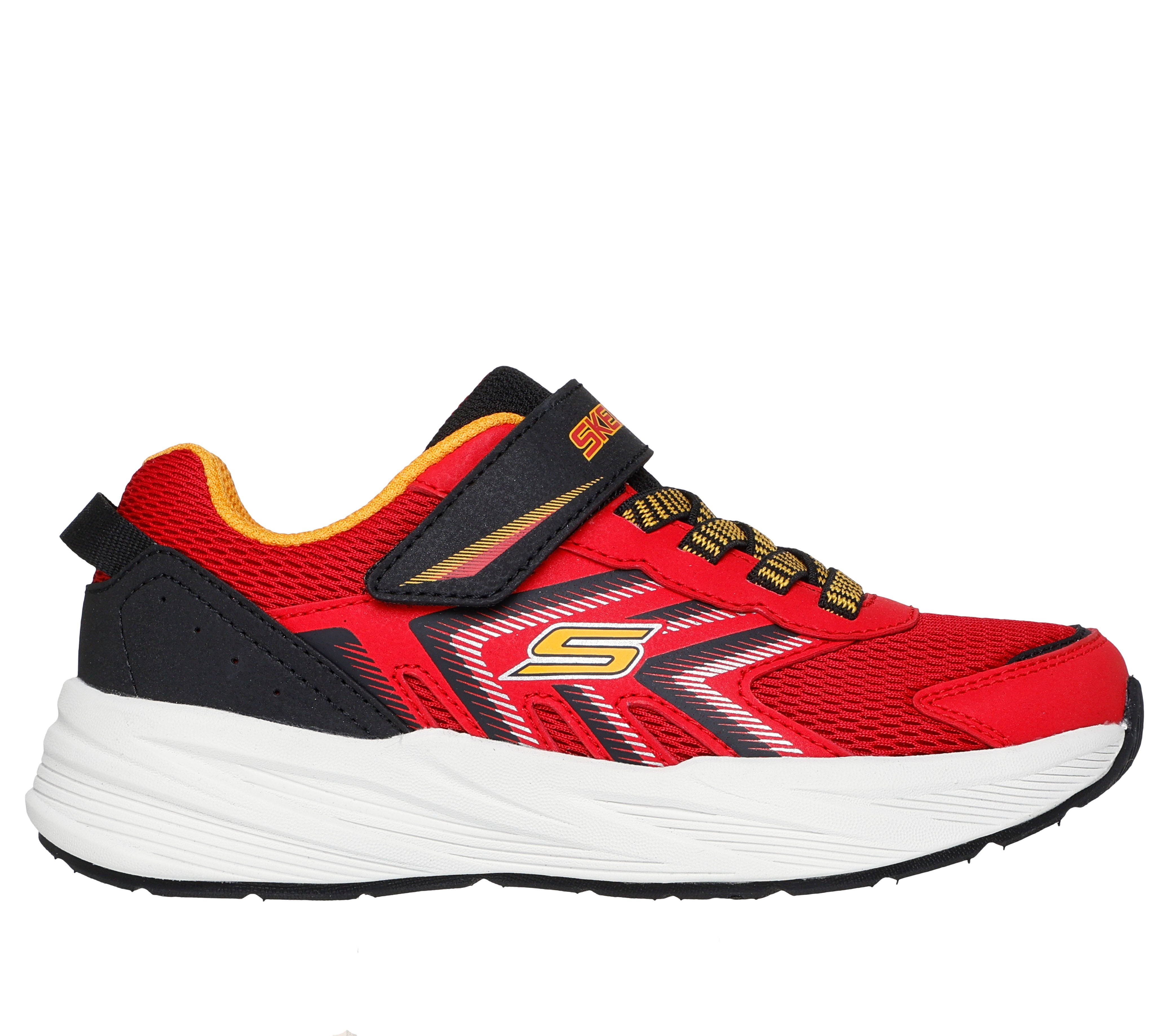 Skechers Skechers Microspec Tread 404115L Boys Red / Black Trainer RDBK Boys
