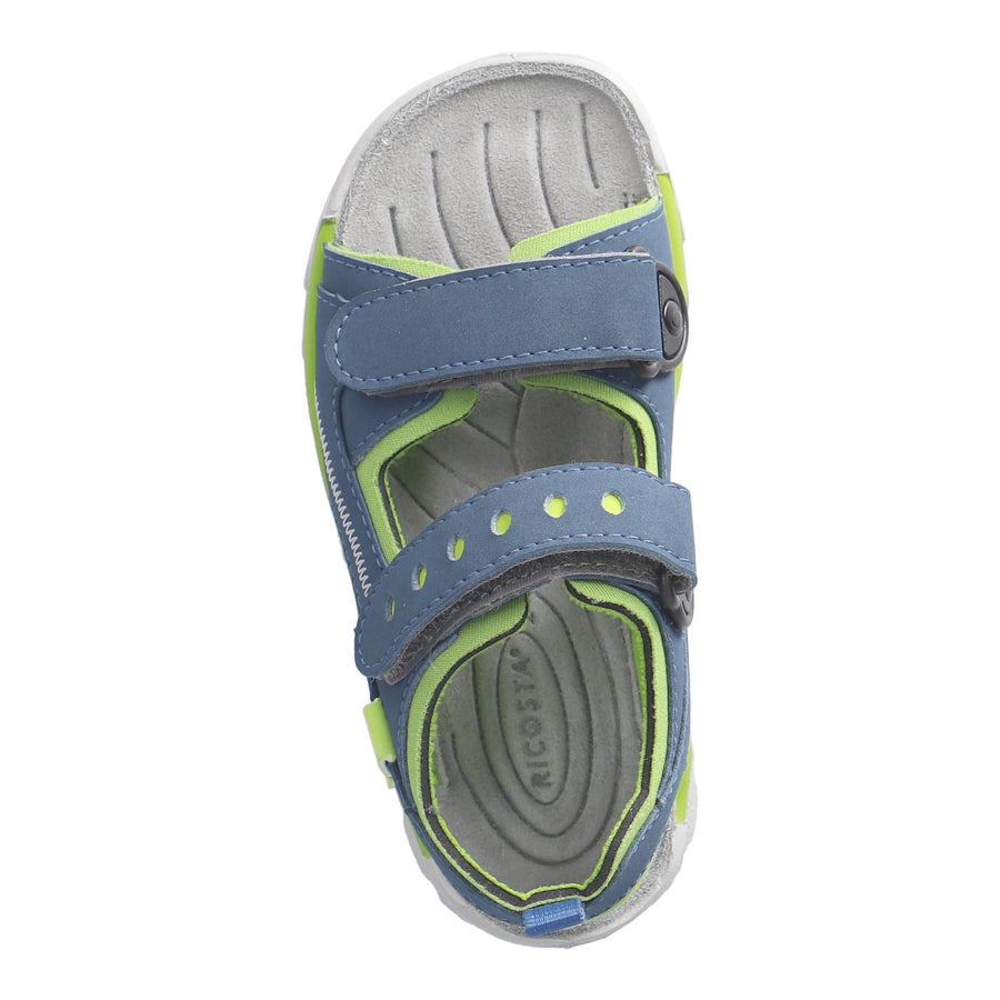 Ricosta Tajo 50 4500202/141 Graphite & Lime Sandals