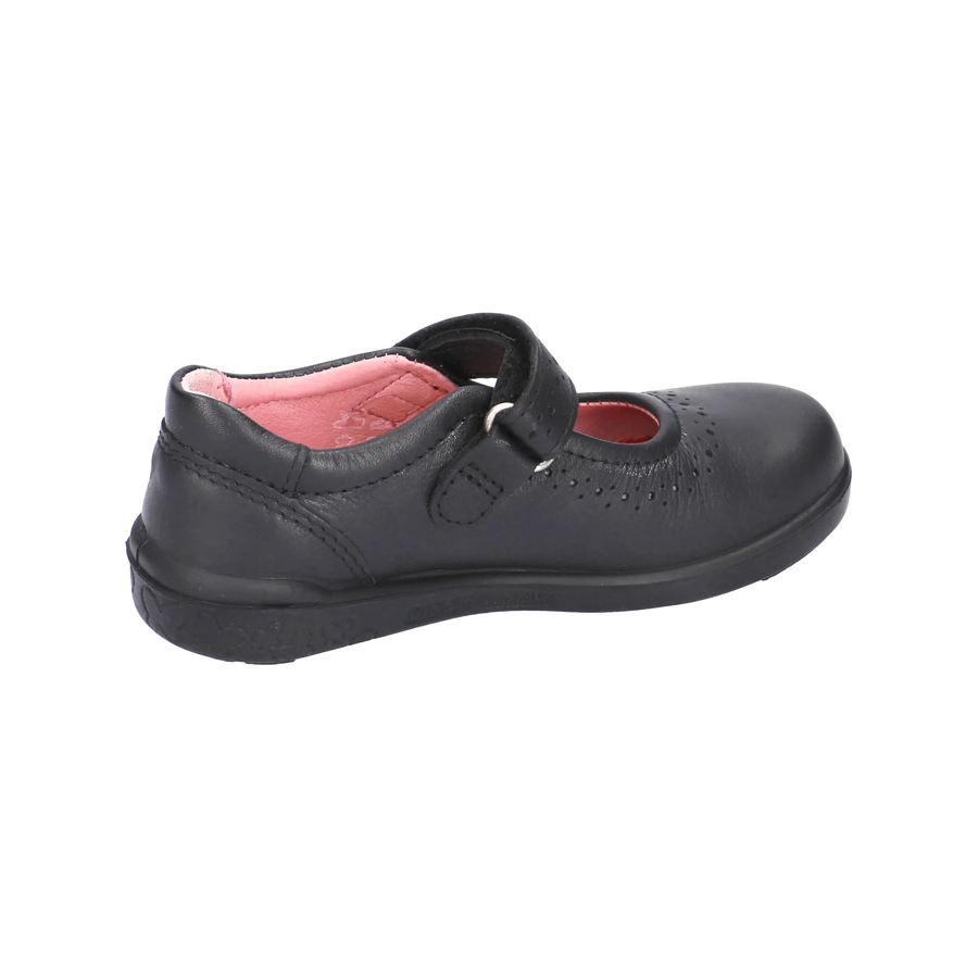 Ricosta Lillia 50 8600102/090 Black Leather School Shoes