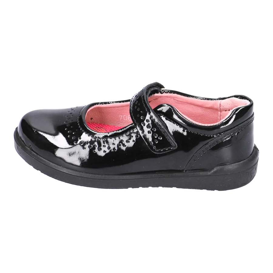 Ricosta Lillia 50 8600102/093 Black Patent School Shoes