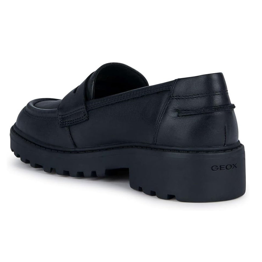 Geox J Casey G.C Loafer J3620C 00043 Black School Shoes