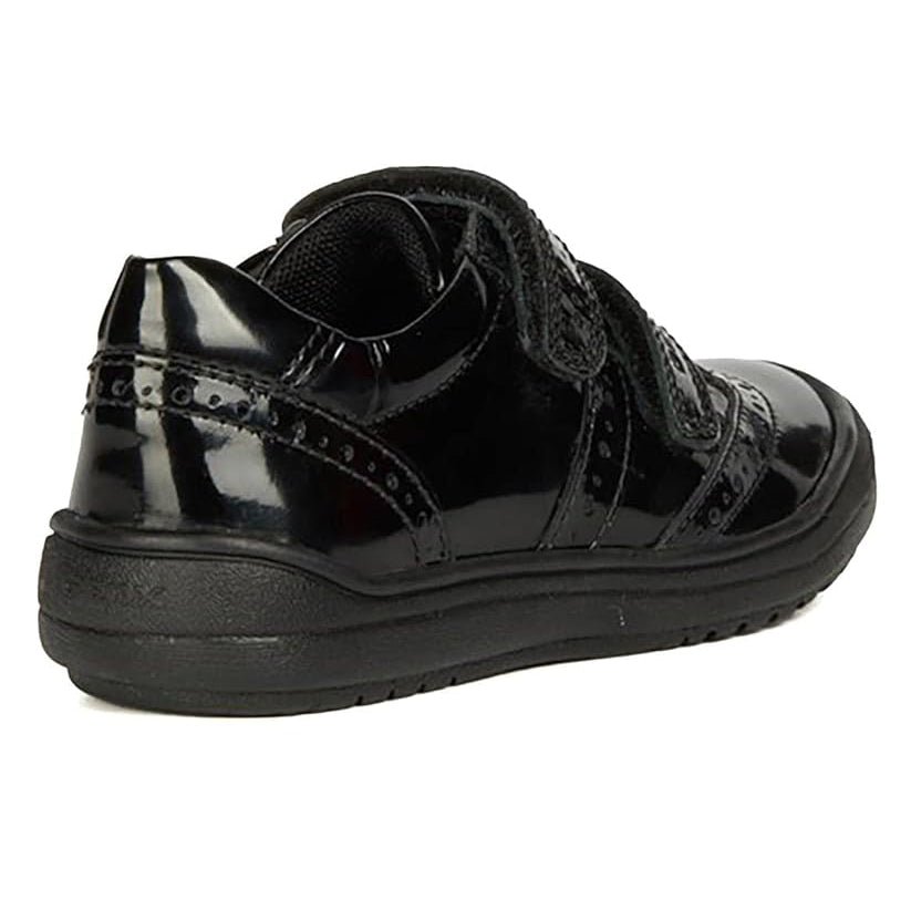Geox J Hadriel G.G J947VG 00066 Black Patent School Shoes