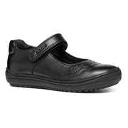 Geox J Hadriel  G.A J467VA Girls Black School Shoes