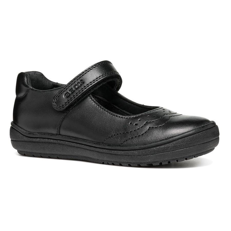 Geox J Hadriel  G.A J467VA Girls Black School Shoes