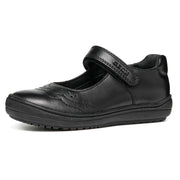Geox J Hadriel  G.A J467VA Girls Black School Shoes