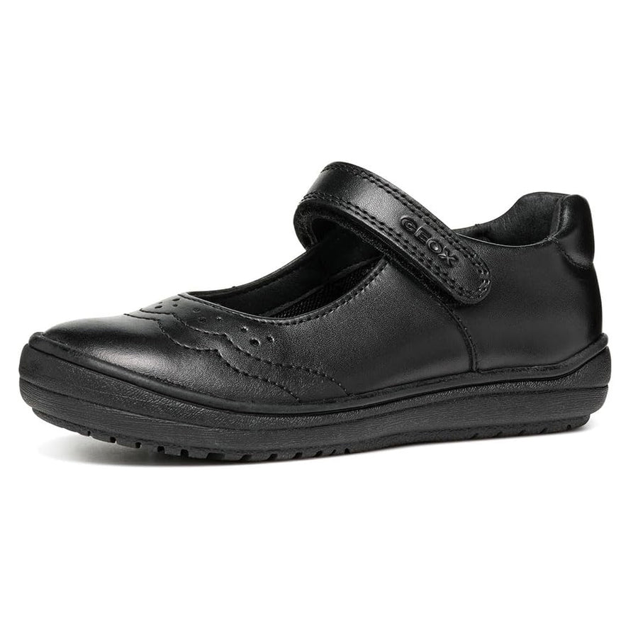 Geox J Hadriel  G.A J467VA Girls Black School Shoes