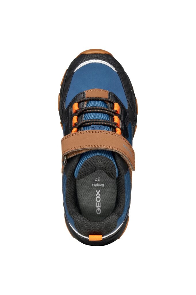 Geox J MAGNETAR B.B J463ZB 050FU C0948 Boys Navy / Brown Trainer