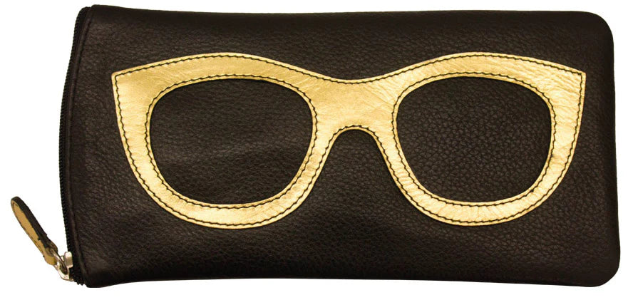Jewn AP642 Leather Glasses Case Aegean Blue Accessories