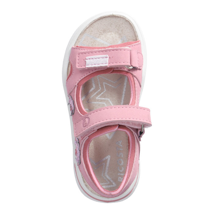 Ricosta Carmi 50 6701900/330 Pink Palm Tree Sandals