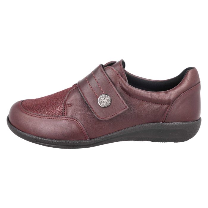 DB Shoes DB Shoes 68205R Ember 2V Burgundy Leather Ladies Shoe Burgundy Ladies