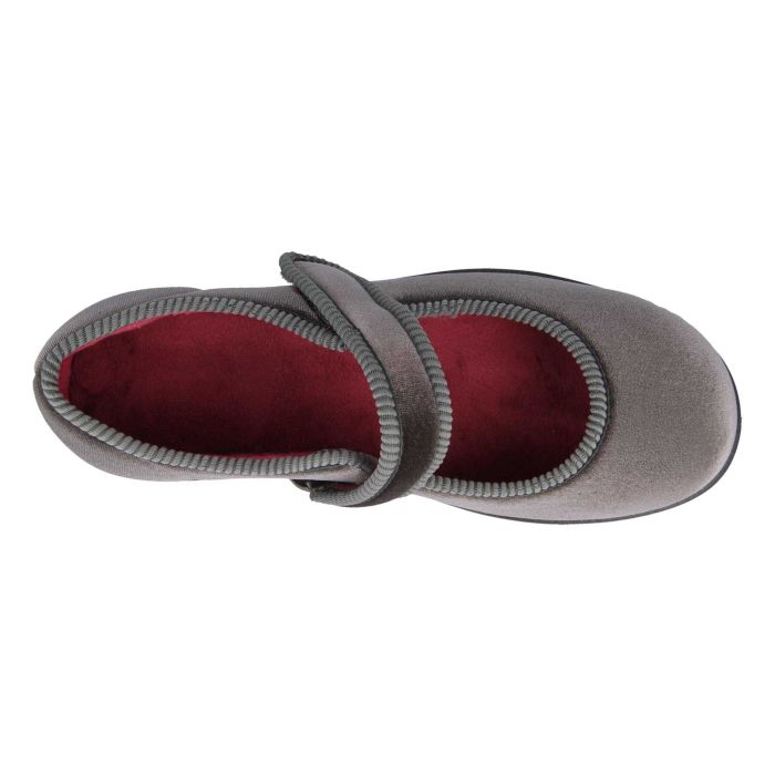 DB Shoes Whitby 71831G Grey Ladies 2V Slipper