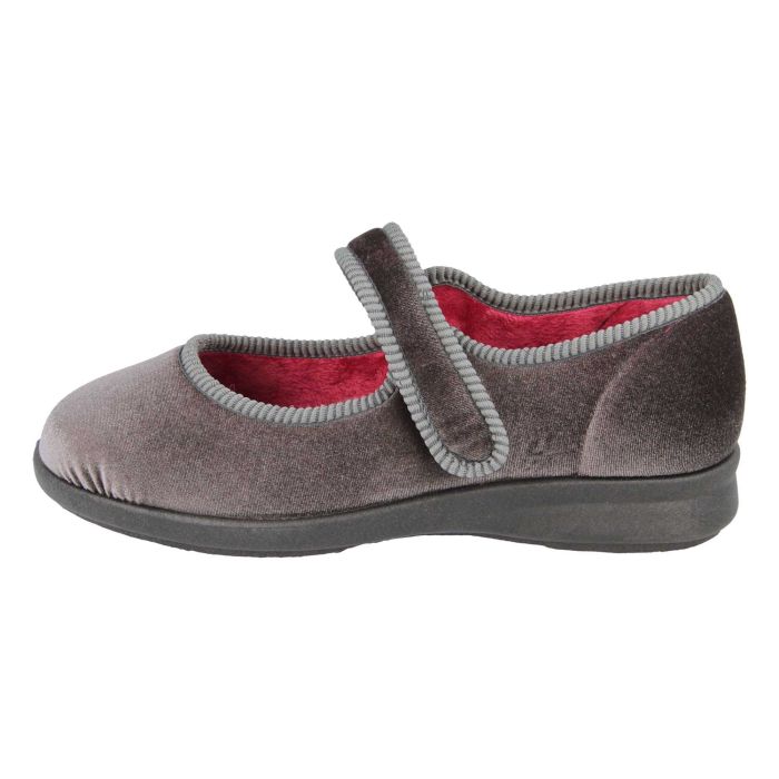 DB Shoes Whitby 71831G Grey Ladies 2V Slipper