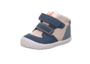 Superfit Flummi Boys Beige/Blue Barefoot Ankle Boot 1-009667-8000