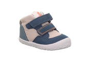 Superfit Flummi Boys Beige/Blue Barefoot Ankle Boot 1-009667-8000