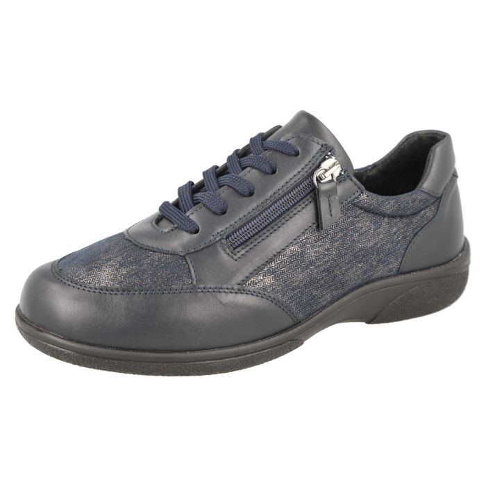 DB Shoes DB Shoes Wayfaring 75374N 2V Navy Leather & Stretch Ladies Shoe Navy Ladies