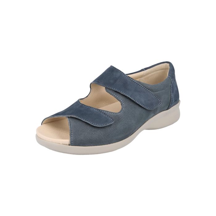DB Shoes Bliss 2 2V 78218B Ladies Two Tone Blue Leather Sandals