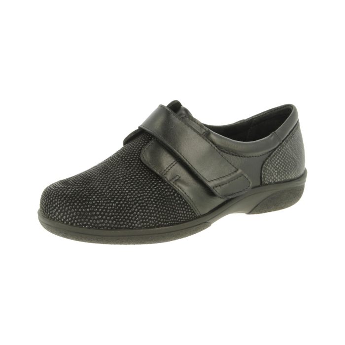 DB Shoes FIRECREST 6V 70999A Black / Stretch Ladies Shoe