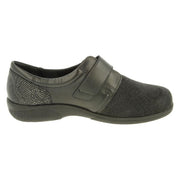 DB Shoes FIRECREST 6V 70999A Black / Stretch Ladies Shoe