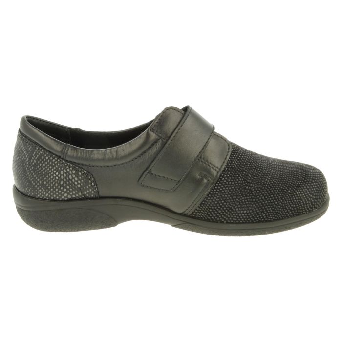 DB Shoes FIRECREST 6V 70999A Black / Stretch Ladies Shoe
