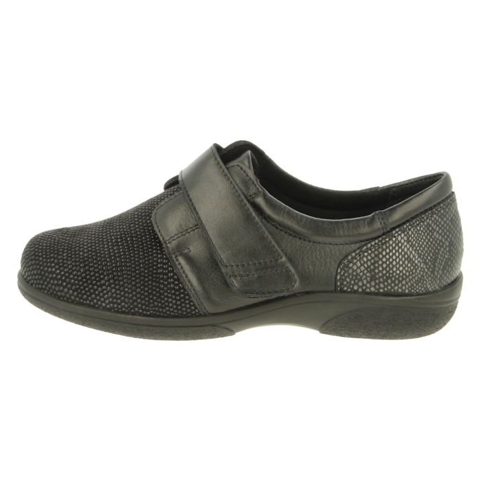 DB Shoes FIRECREST 6V 70999A Black / Stretch Ladies Shoe