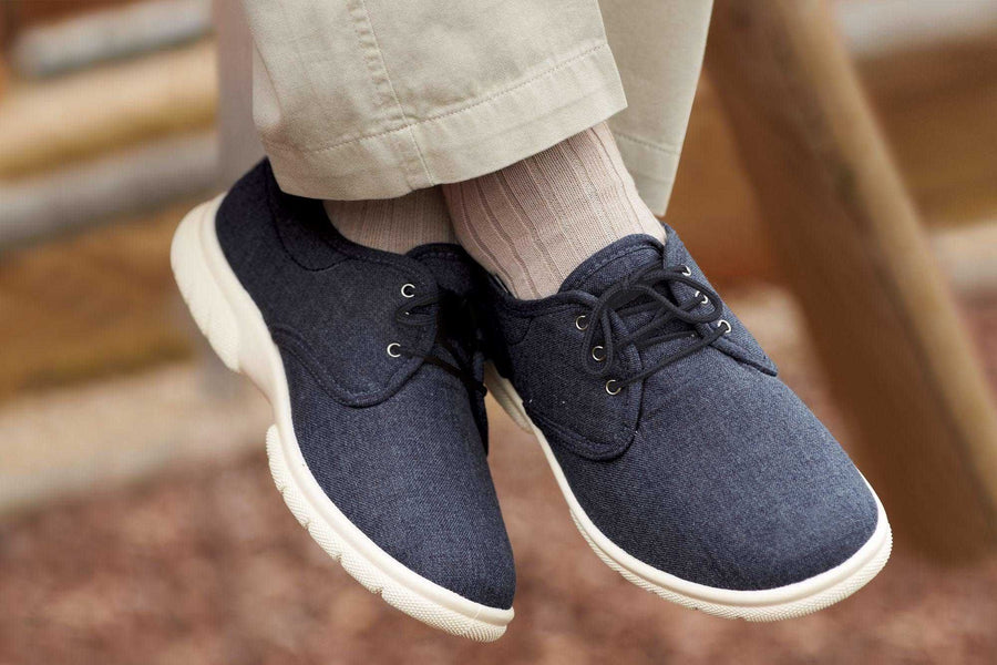 DB Shoes Troon 82001N Mens Denim Blue 2V Canvas Shoe