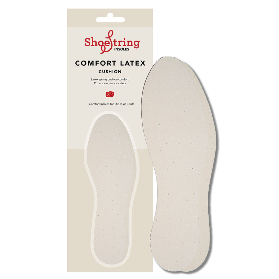 Shoestring Adults Cool Fresh Cushion Comfort Latex Insole
