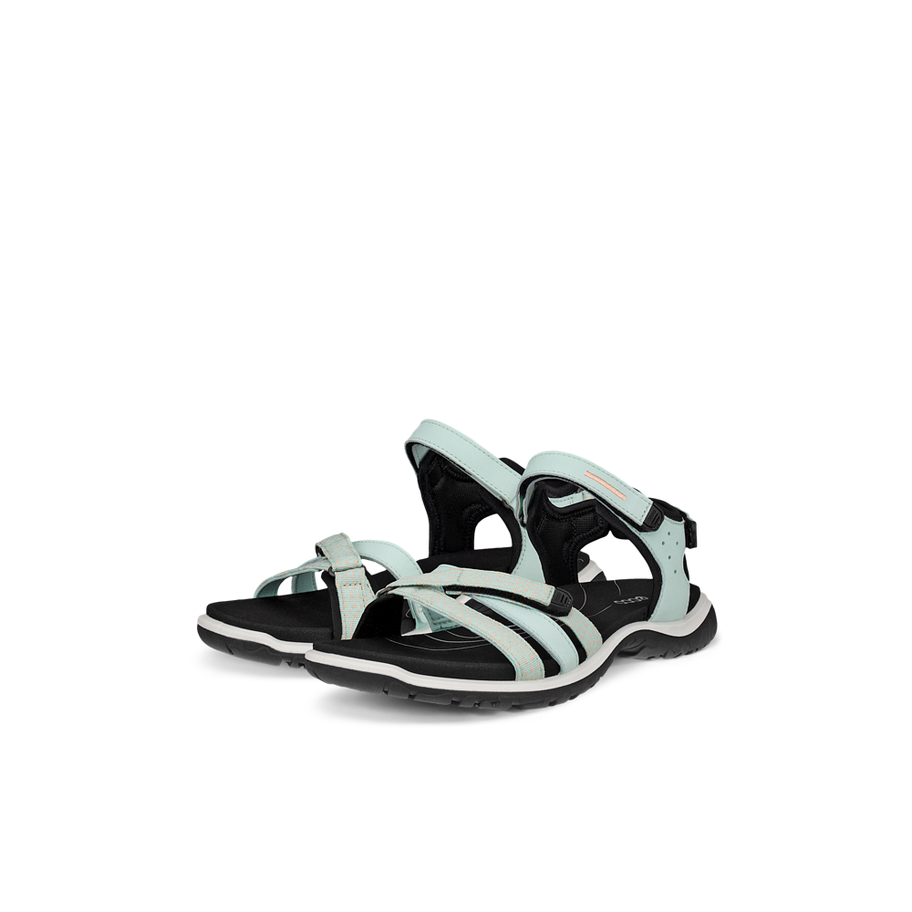 Ecco Ecco Offroad Roam Lea/Tex 85330361247 Ladies Emerald Sandals Emerald/Dusty Peach Ladies