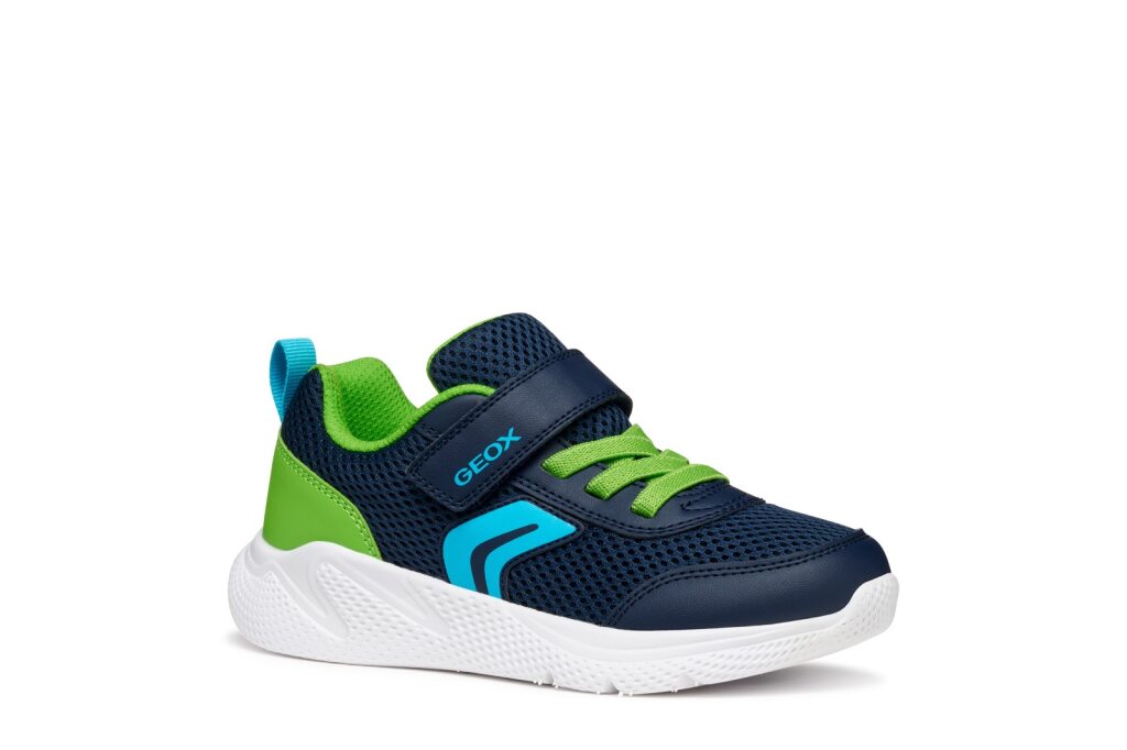 Geox Geox J SPRINTYE B. A J36GBA 01454 C0749 Boys Navy / Lime Trainer NAVY/LIME Boys