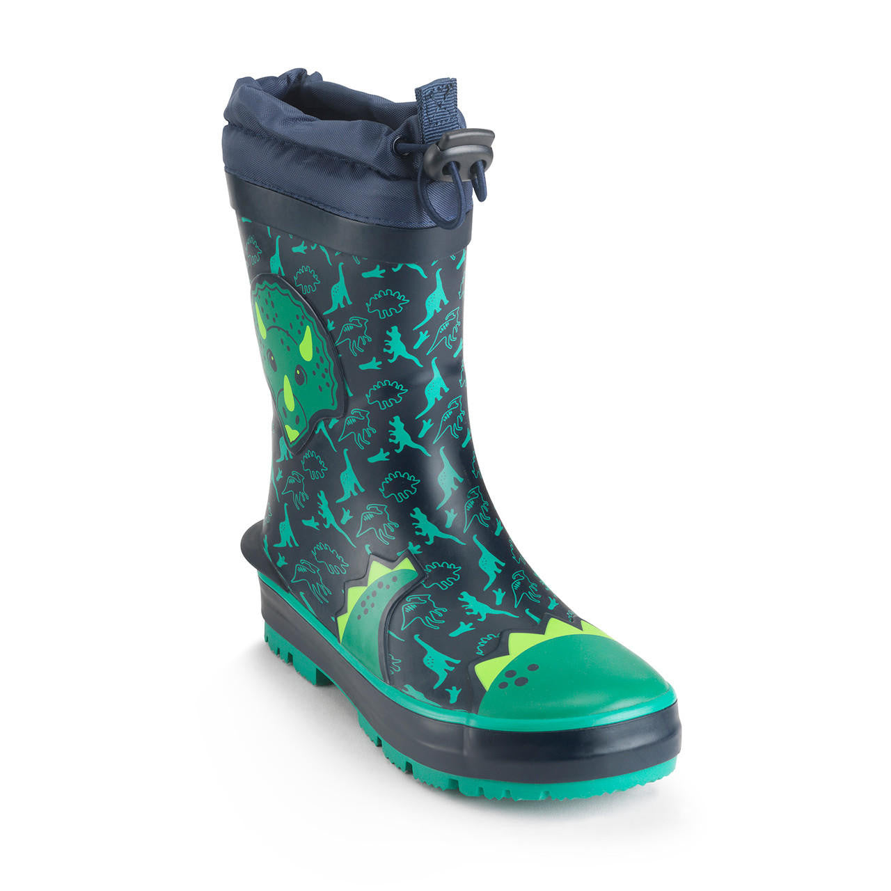 Start-Rite Big Puddle 9934_9 Navy Dinosaur Wellingtons