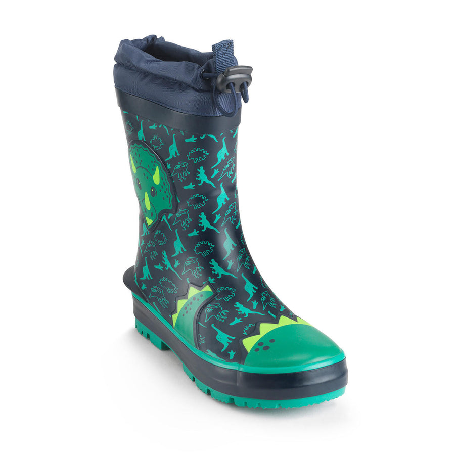 Start-Rite Little Puddle 9931_9 Navy Dinosaur Wellingtons