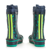Start-Rite Little Puddle 9931_9 Navy Dinosaur Wellingtons