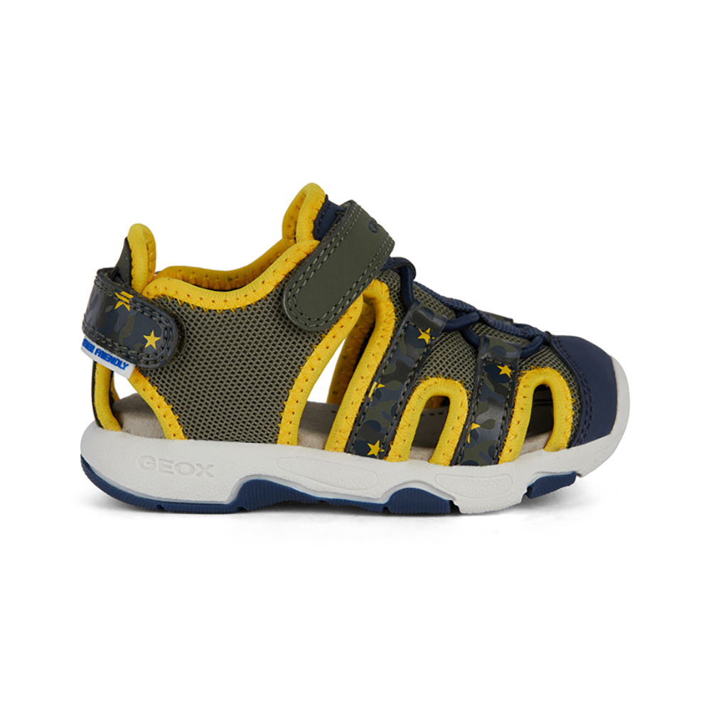 Geox Geox B S.Multy B. B B450FB 014CE C0629 Military/Yellow Sandals Military/Ochreyellow Boys