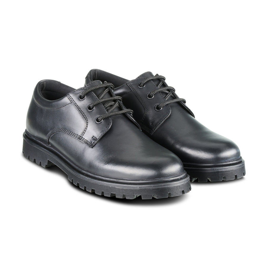 Term Bailey Black Lace Up School Shoe