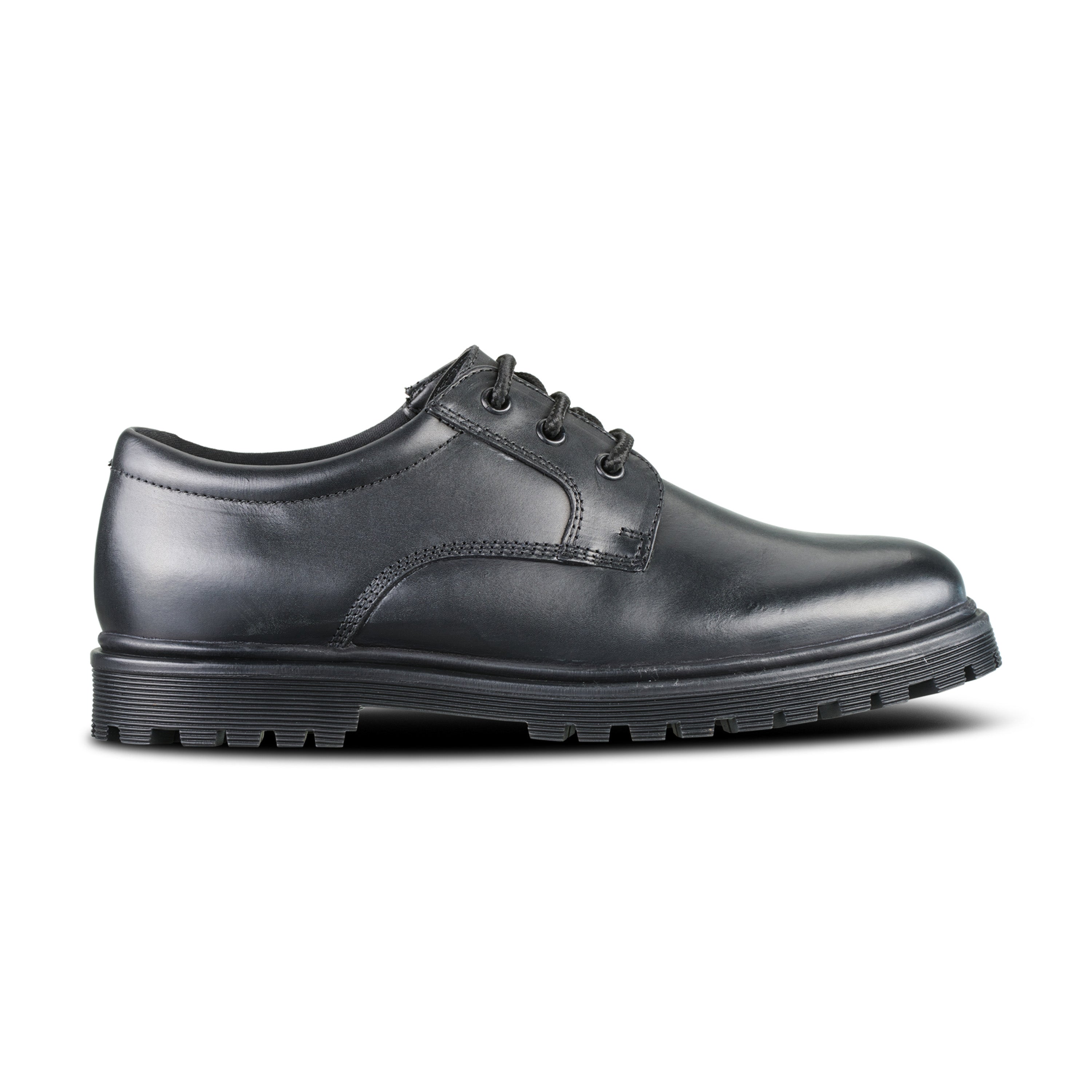 Term Bailey Black Lace Up School Shoe