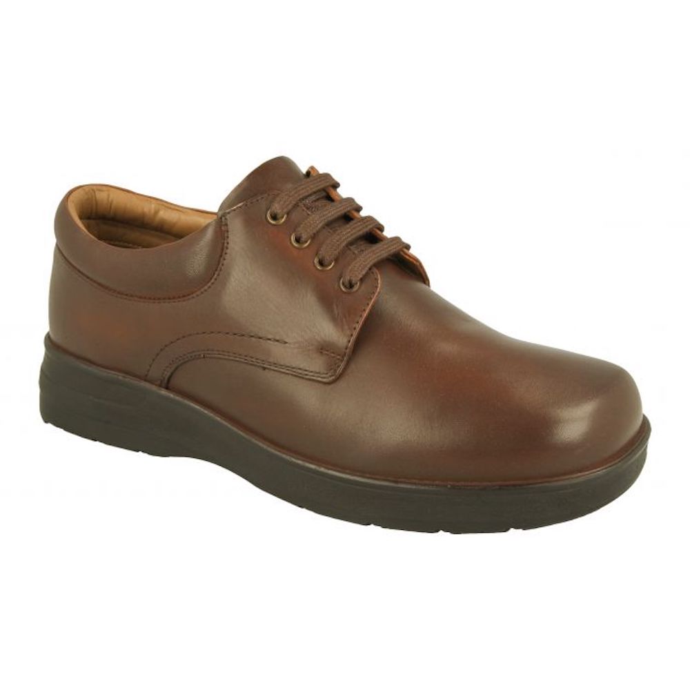 DB Shoes Bob 80211B Brown Leather Mens Shoe