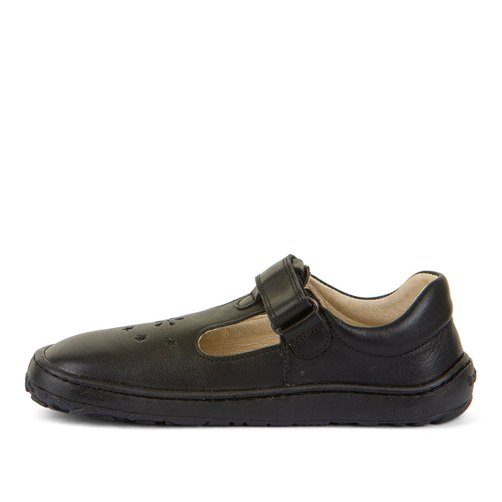 Froddo Froddo Nina T-Bar Barefoot G3130199 Black School Shoes Black Girls