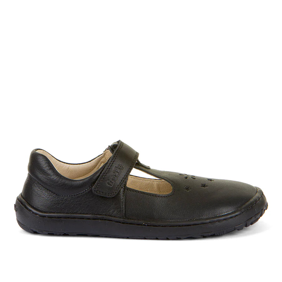 Froddo Nina T-Bar Barefoot G3130199 Black School Shoes