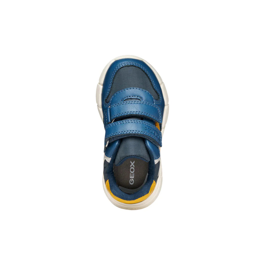 Geox J FLEXYPER B566GD 054FU C4B2Q Blue/Yellow Boys Trainer