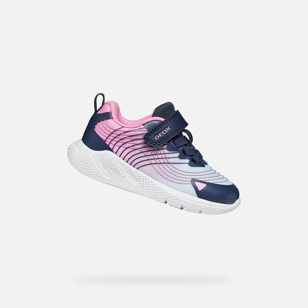 Geox SPRINTYE BABY GIRL B664TA 0119J C4AE8 Pink/Navy Trainers