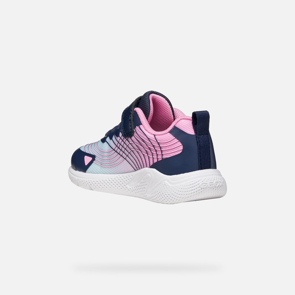 Geox SPRINTYE BABY GIRL B664TA 0119J C4AE8 Pink/Navy Trainers