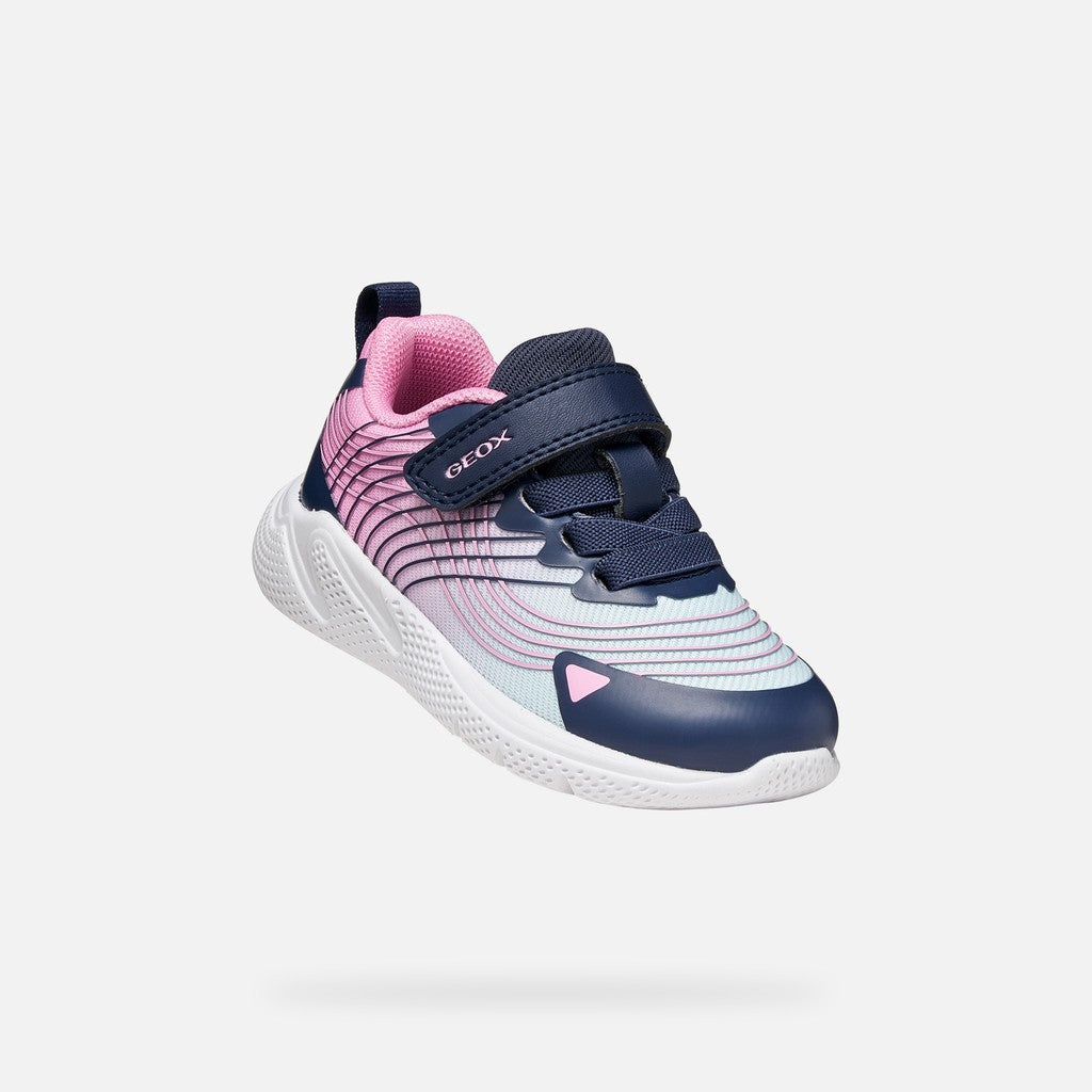 Geox SPRINTYE BABY GIRL B664TA 0119J C4AE8 Pink/Navy Trainers