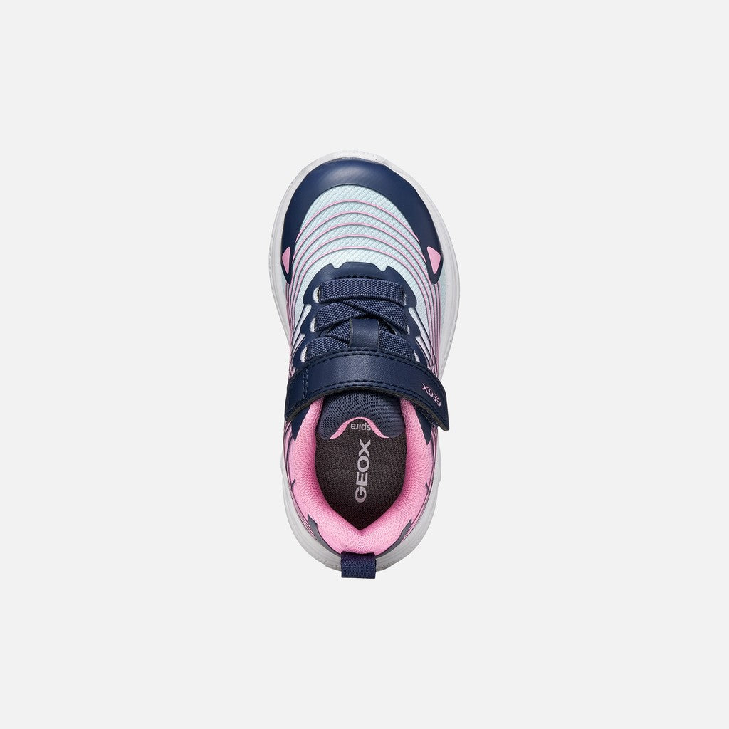 Geox SPRINTYE BABY GIRL B664TA 0119J C4AE8 Pink/Navy Trainers
