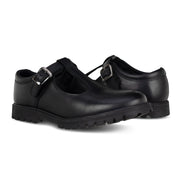 Term Emily Black Buckle School Shoe