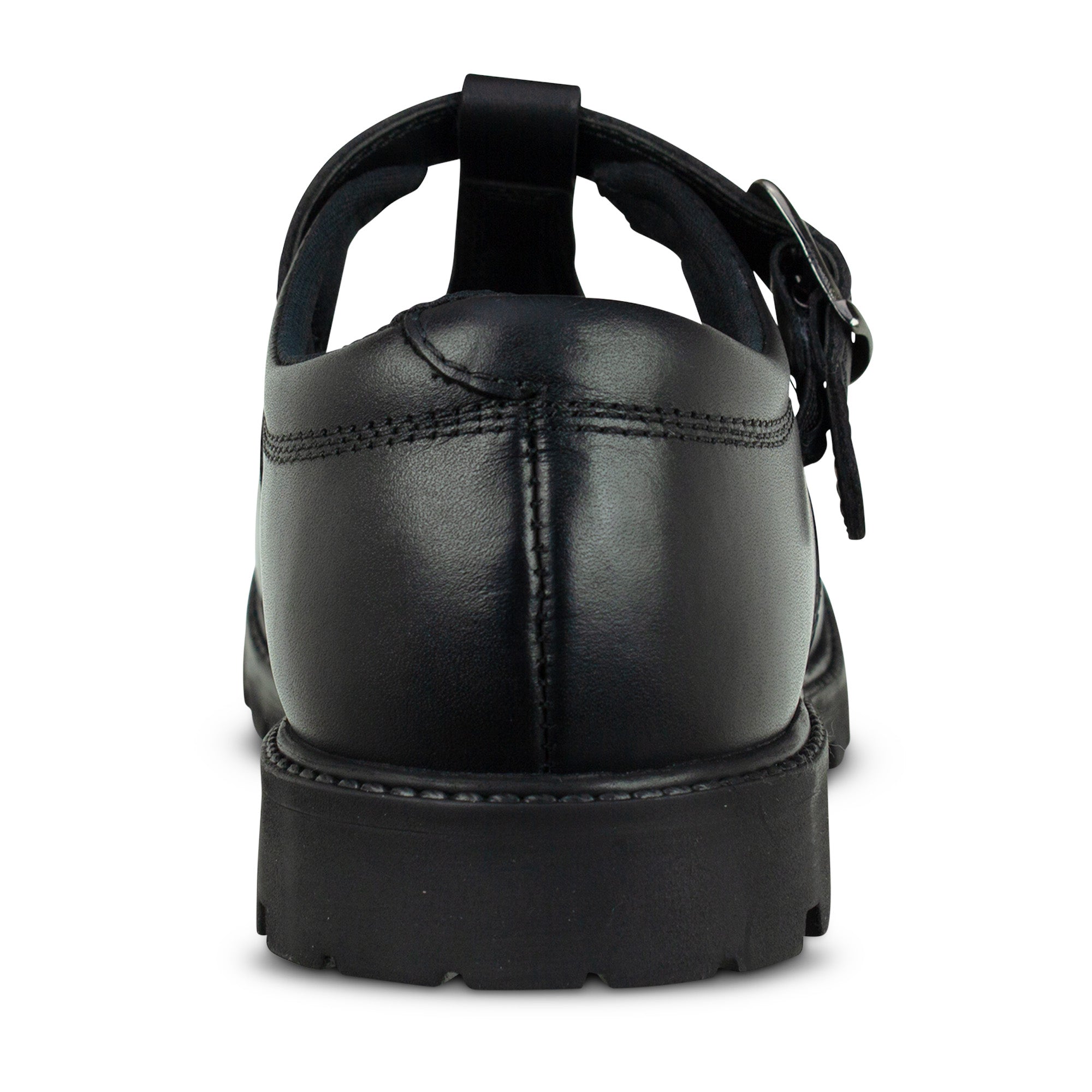 Term Term Emily Black Buckle School Shoe Black Girls